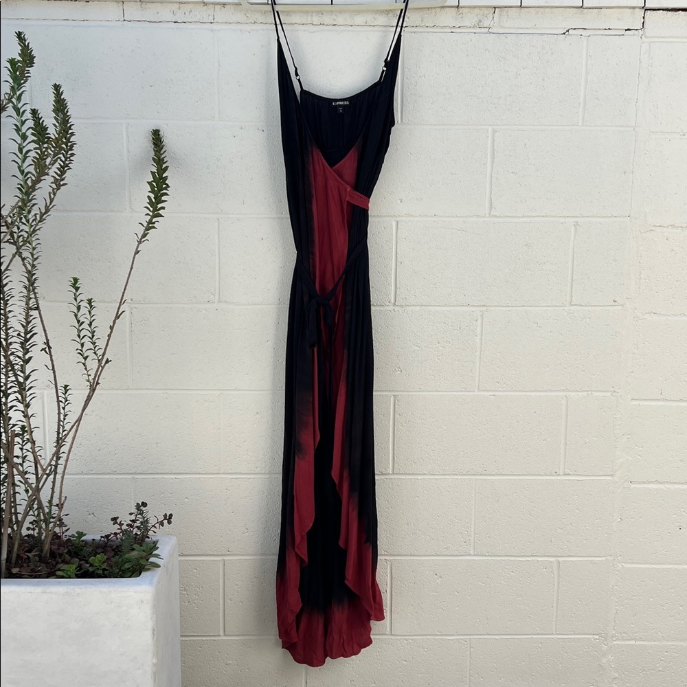 Express wrap high low dress. Size medium 100% rayon